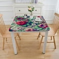 thumbnail image 3 of BANET Table Decoration for Party Red and Gold Flowers Cloth Polyester Tablecloth for Dinner Table Decor, 3 of 7