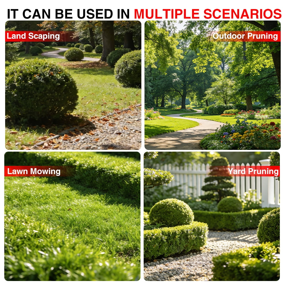 Paddsun Cordless Weed Wacker,  9-inch Brushless Weed Eaters Lawn Mower Battery Powered String Trimmer Electric Grass Trimmer for Lawn Garden