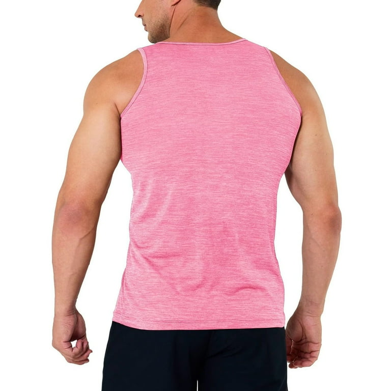 Ierhent Men Workout Tank Tops Tank Tops for Men Black Sleeveless Compression Shirts for Men Workout mens tank tops for Gym Fitness Pink L Walmart