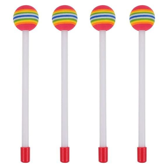 4 Pcs Kids Practicing Drum Sticks Rainbow Color Drumstick Music Instrument Toy
