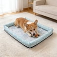 thumbnail image 2 of Blue Gel Pet Chilling Mat,15.7*11.8In Breathable Lightweight Foldable Portable Cool Sleeping Pad Prevent Overheating for Small Medium Dogs Kittens Indoor Crate Outdoor Travel Summer Heat Relief, 2 of 6