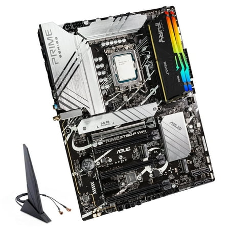 Velztorm Intel i9-13900K 24 cores (8P +16E), up to 5.8 GHz, Unlocked Processor with Prime Z790-P WiFi ATX Motherboard with 2 of Kingston Technology Fury Beast RGB 16GB DDR5 (Total 32GB) Dekstop Memory