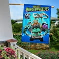 thumbnail image 5 of Mighty MonsterWheelies-themed Garden Flag. Perfect gift for fans, friends, and family members, and suitable for outdoor activities, party decorations11''x18'', 5 of 5