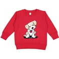 thumbnail image 2 of Inktastic Cream Doodle Pup Toddler Sweatshirt, 2 of 4