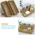 thumbnail image 2 of Imitation Rattan Storage Basket Desktop Daily Necessities Basket Hollow Handle Basket, 2 of 7