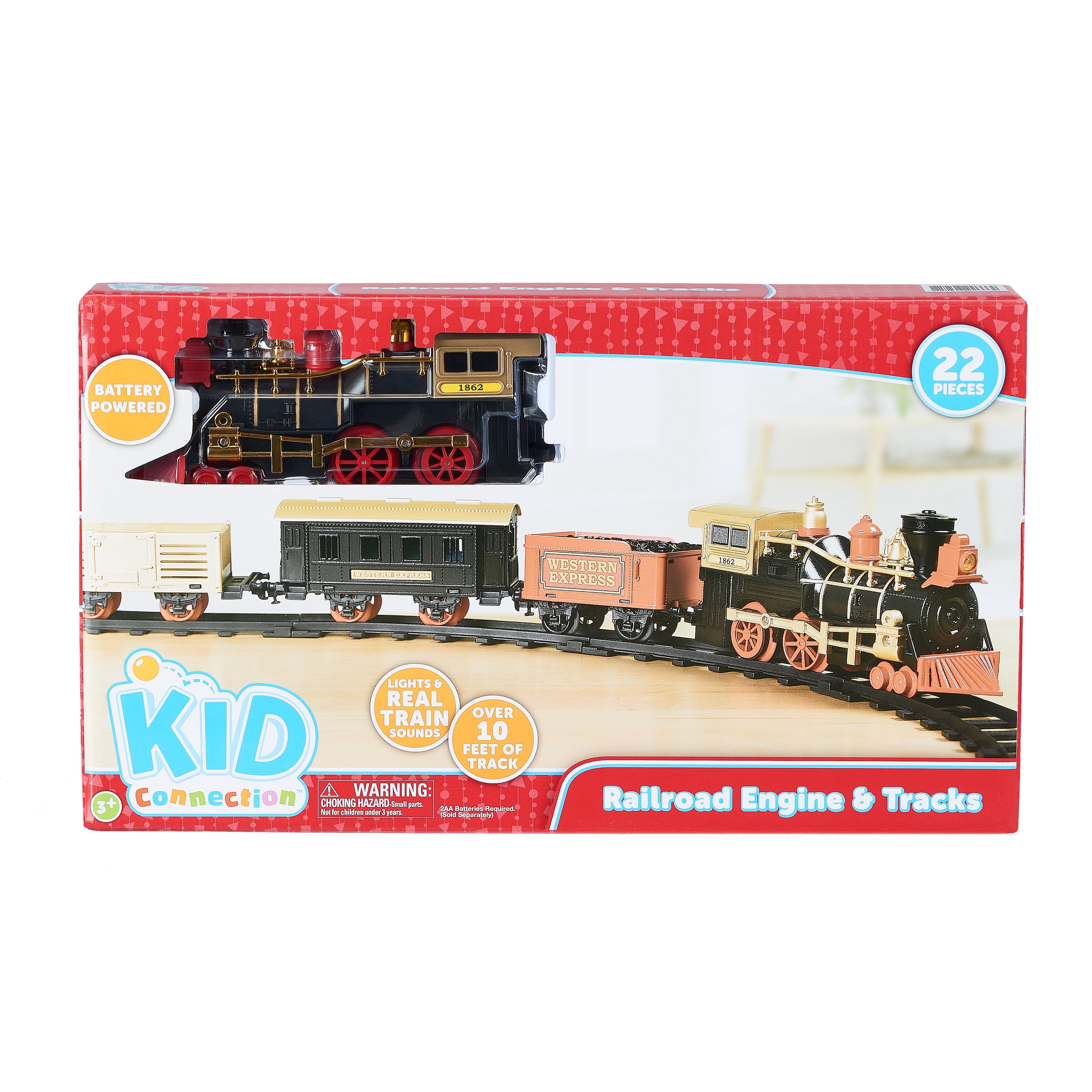 Kid Connection Railroad Engine \u0026 Tracks 