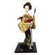 thumbnail image 4 of Escultura de geisha japonesa de 12 pulgadas, figura coleccionable, estatuilla de dama tradicional Oro y amarillo, 4 of 9