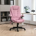 thumbnail image 2 of Vinsetto Chaise de Bureau de Massage avec Vibration à 6 Points, Rose, 2 of 10