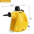 thumbnail image 3 of Costway 1050W Multi-purpose Handheld Pressurized Steam Cleaner  Yellow, 3 of 11