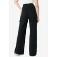 thumbnail image 2 of Roaman's Women's Plus Size Wide Leg Cargo Knit Jean, 2 of 3