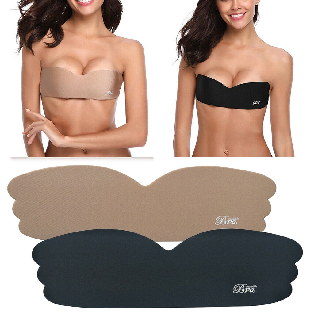 4PC Women Invisible Brassy Tape Breast lifter Lifting Bra Silicone