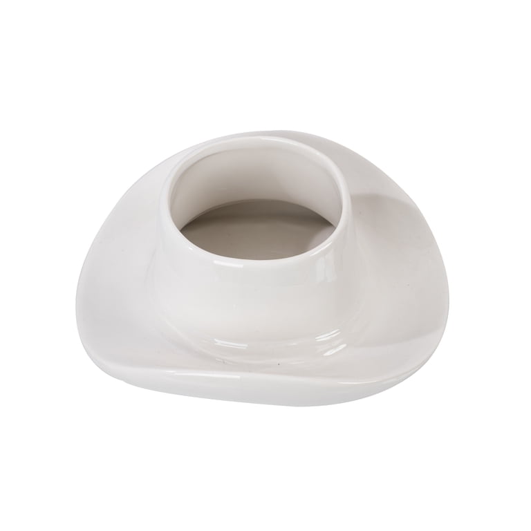 Mainstays White Ceramic Cowboy Hat Planter, 9.3 x 10.2 in photo 7