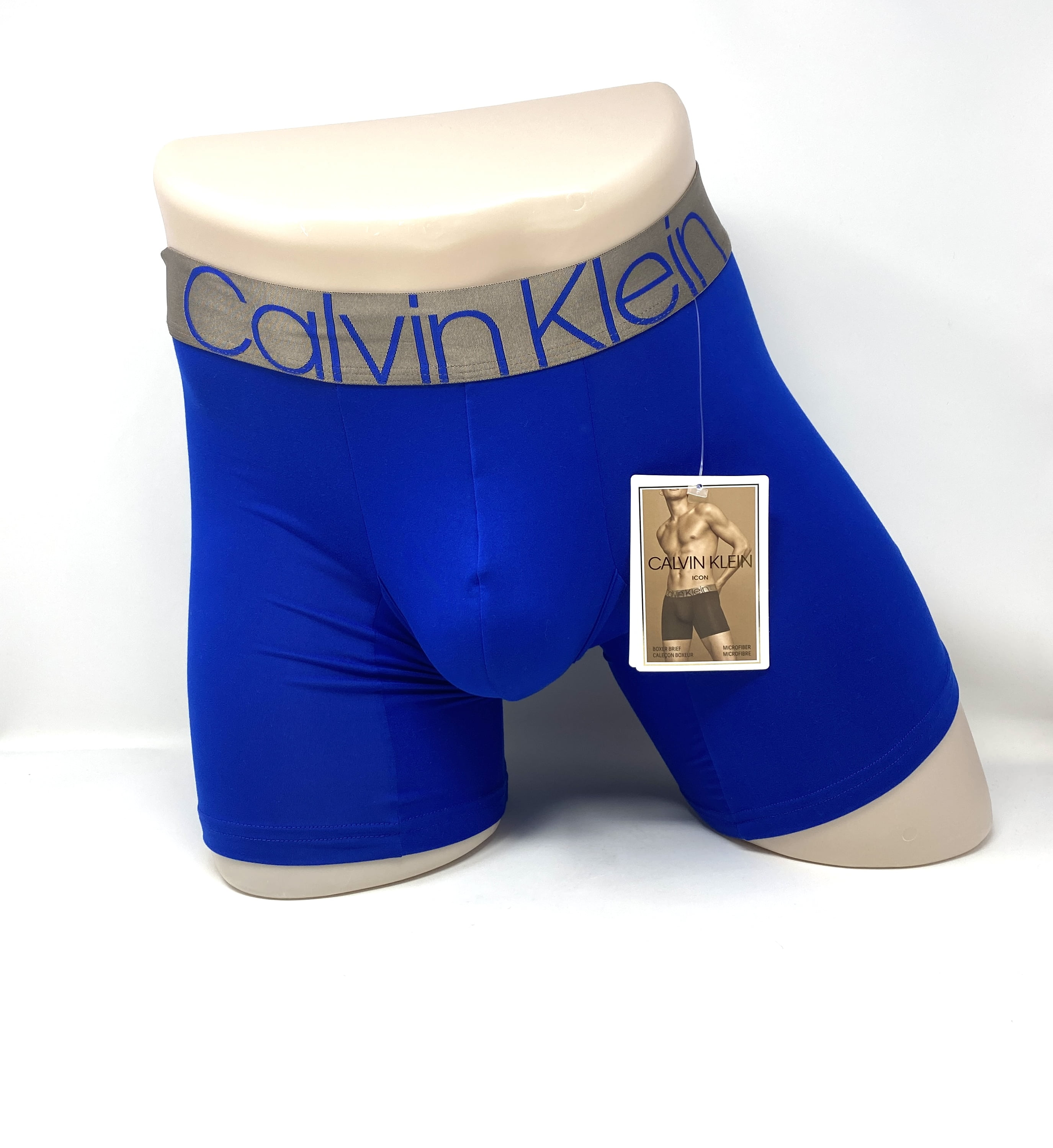 Klein PACK Size Underwear CK Boxer Brief Microfiber Blue - Walmart.com