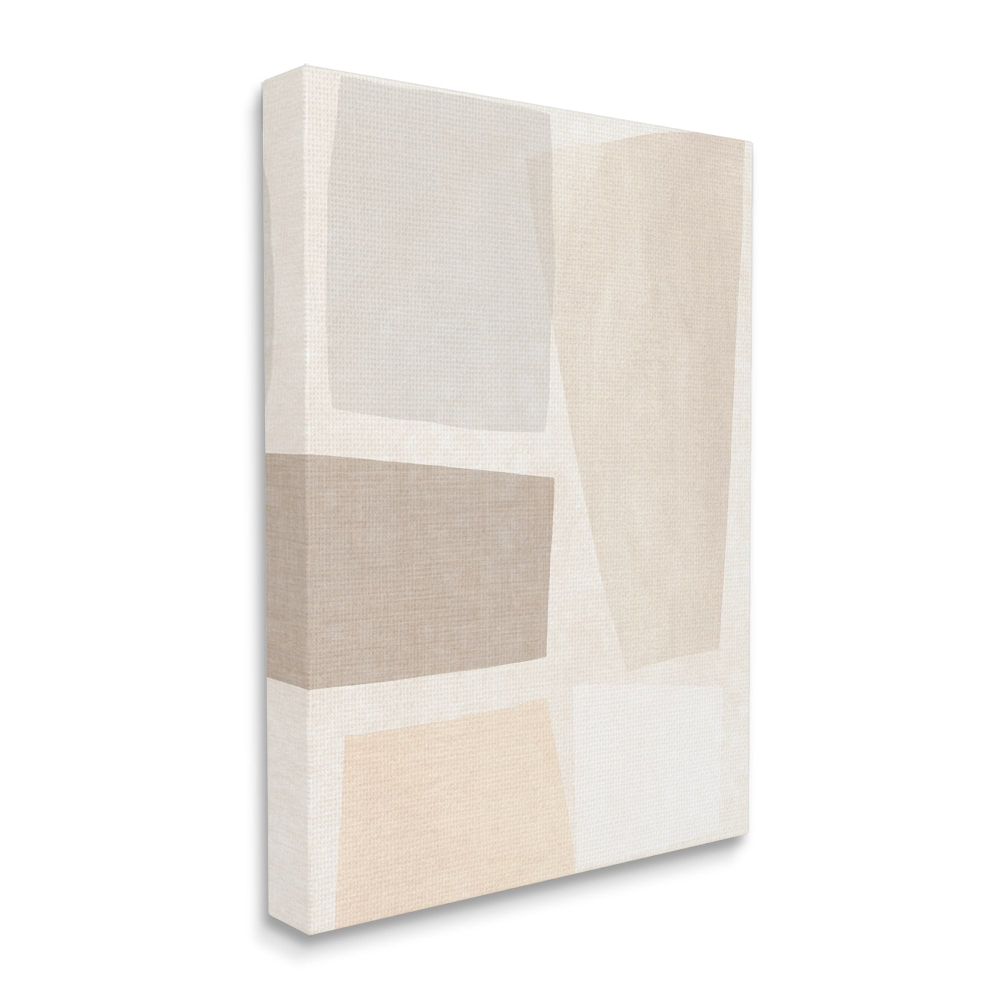 Stupell Industries Modest Neutral Toned Blocked Abstract Shapes Canvas Wall Art, 24 x 30, Design by June Erica Vess