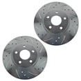 thumbnail image 3 of TRQ Front Performance Brake Pad & Rotor Kit Brake Pads Brake Rotors Set Semi-Metallic Premium G-Coated Fits Select 1998-2002 Subaru Forester 1998-2001 Impreza 1997-2002 Legacy 2000 Outback, 3 of 6