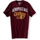thumbnail image 1 of Aeropostale Hombre California Est. Camiseta gráfica 87, roja, pequeña, 1 of 1
