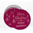 thumbnail image 2 of Inkdotpot Pack Of 50 Real Rose Gold Foil Paper Tags Merry Christmas & Happy Holiday Favor Hang Tags, 2 of 6
