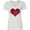 AA-White, variant on Inktastic Red Plaid Heart Women's V-Neck T-Shirt