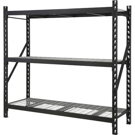 Ironton Industrial Shelving Rack, 3 Storage Shelves Steel Construction 3-Tier Rack with 2000-Lb Load Capacity Per Shelf, Garage Storage Rack