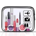 thumbnail image 4 of Bolsas de maquillaje transparentes Lermende, bolsa de aseo aprobada por la TSA, 5 unidades, 4 of 6