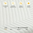 thumbnail image 2 of ESHINE Adjustable Bed Frame + 10 Inch Gel Memory Foam Mattress Bluetooth APP Control, Wireless Remote, Zero Gravity, Anti Snore, Head and Foot Incline, Twin XL, 2 of 7