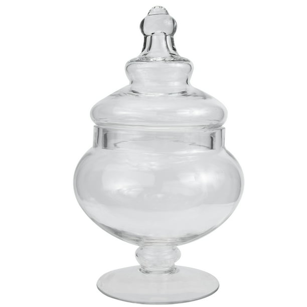 Tarro de cristal para caramelos, recipiente de escritorio para frutos secos, tarro de cristal con tapa para el hogar
