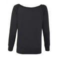 thumbnail image 3 of Ladies' Sponge Fleece Wide Neck Sweatshirt - BLACK - S, 3 of 5