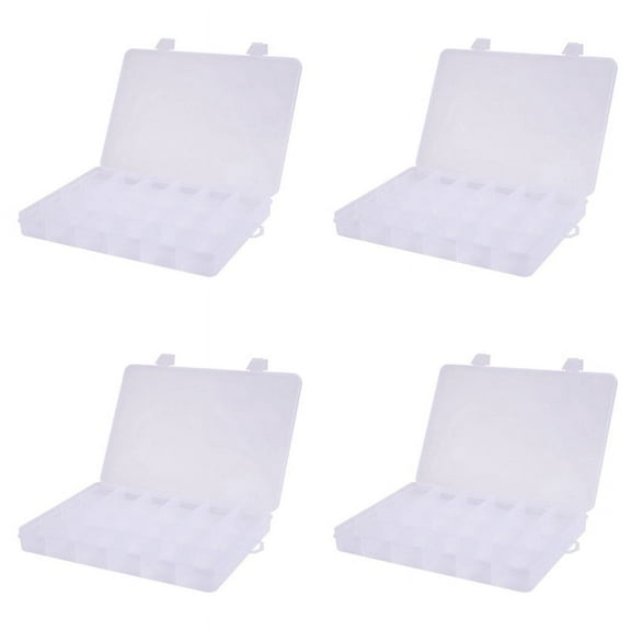 4 pcs Storage Box-Transparent