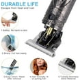 thumbnail image 5 of Electric Cordless Hair Clipper Grooming Cutting T-Blade Trimmer Kit Rechargeable Trimmer for Men Zero Gapped Beard Shaver Barbershop Professional (Silver Engraving), 5 of 8