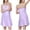 2#Purple, variant on qolati Women's Satin Lace Nightgown Soft V Neck Negligee Silk Slip Adjustable Spaghetti Strap Sleep Dress