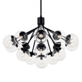 thumbnail image 6 of 52702BKCLR Kichler Lighting Silvarious - 16 Light Chandelier-26 Inches Tall and 38 Inches Wide-Black Finish-Clear Glass Color, 6 of 10