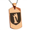 thumbnail image 1 of Stainless Steel Angel Divinity Coat of Arms Shield Engraved Dog Tag Pendant Necklace, 1 of 1