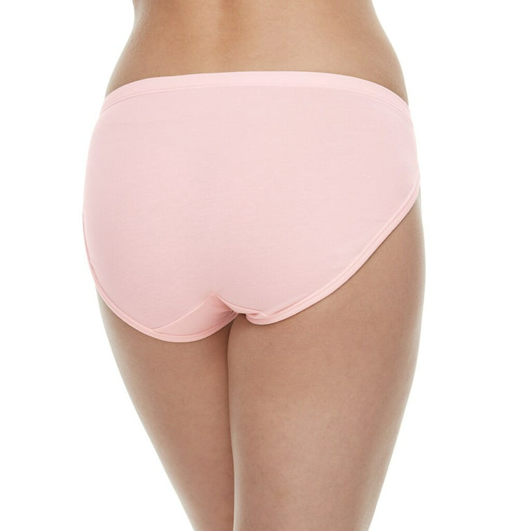 Hanes Ultimate Women's Cotton Stretch ComfortSoft Waistband Bikini  Underwear, 4-Pack