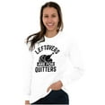 thumbnail image 4 of Leftovers are for Quitters Turkey Day Plus Size Long Sleeve Graphic Tee Shirt Brisco Brands 2X, 4 of 5