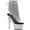 Clear PVC-Silver/Silver, variant on Women's Pleaser Adore 1017RSFT Ankle Boot