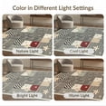 thumbnail image 7 of ODIKA Animal Print Farmhouse Style Alternating Panel Rustic Graphic Motif for Dorm Room, Small Living Apartment, Stain Resistant Low Profile, 7 of 7