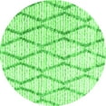 thumbnail image 1 of Ahgly Company Indoor Round Trellis Green Modern Area Rugs, 7' Round, 1 of 1