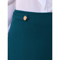 thumbnail image 4 of DARING DIVA Women's Flare A Line High Waist Casual Midi Skirts S Lake Blue, 4 of 6