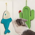 thumbnail image 4 of Cat Scratcher Mat Wall Mounted Sisal Scratching Pad for Indoor Cats Durable Furniture Protector with Hook Cute Design Pet Plaything, 4 of 4