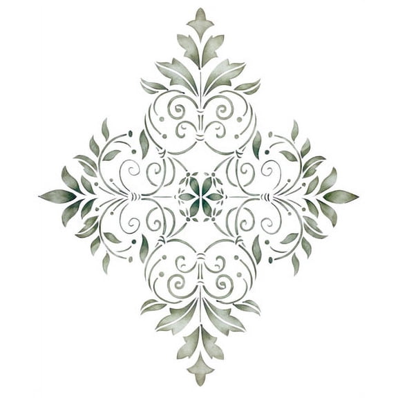 Large Decorative Diamond Wall Stencil by DeeSigns