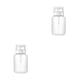 thumbnail image 1 of Soidarity 200ML Nail Art Pump Dispenser Empty Pumping Spray Bottle Liquid Lid with Gear Accessories Container Remover Travel Women Blanco 2piezas Soidarity CBP072613, 1 of 5