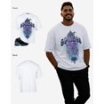 thumbnail image 3 of G West Saint Spiders Oversized Mens T-Shirt White Size- L, 3 of 3