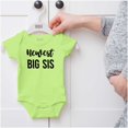 thumbnail image 5 of Newest Big Sis Sisters Older Sibling Bodysuit Jumper Girls Infant Baby Brisco Brands 12M, 5 of 6