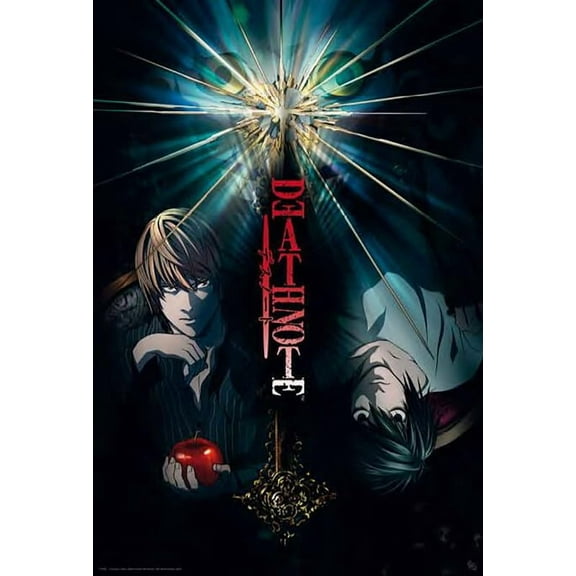 BUY ART FOR LESS Officially Licensed Deathnote Duo 24 x 36 Inch Art Poster - Decorative Print - Poster Paper - Ready to Frame
