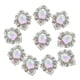 thumbnail image 2 of 10pcs Oval Ftback Acrílico Crystal Rhinestone Botón Ribbon, 2 of 9
