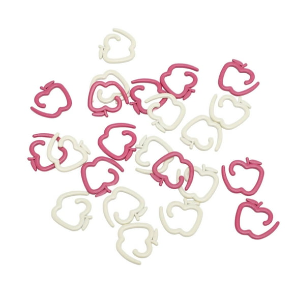 24Pcs Crochet Locking Marking Rings, Sturdy Material and Bright Color Easy to Use Metal Stitch Markers for Knitting and Crocheting Accessories