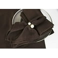thumbnail image 3 of Fennco Styles Everyday Design Solid Color Cloth Napkins 20" W x 20", Set of 4 - Chocolate Dinner Napkins for Home Décor, Banquets, Family Gathering and Special Events, 3 of 6