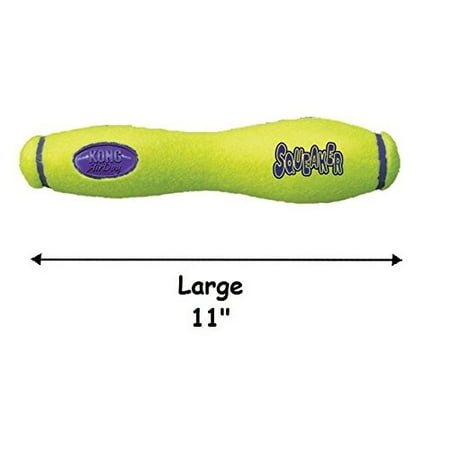 - Air Squeaker Stick Toy for Dogs Heavy Duty Tough Floating Dog Toys - Choose Size(Large - 11”L x 2.5”D)