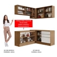 thumbnail image 5 of Cocina Integral de Esquina 329cm Madesa Glamy Marrón/Blanco, 5 of 5