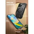 thumbnail image 5 of SupCase Unicorn Beetle Pro MAG - Protective case for cell phone - rugged - MagSafe compatibility - polycarbonate, thermoplastic polyurethane (TPU) - gunmetal - for Apple iPhone 15 Pro Max, 5 of 8